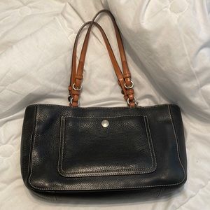 Black vintage Coach shoulder purse